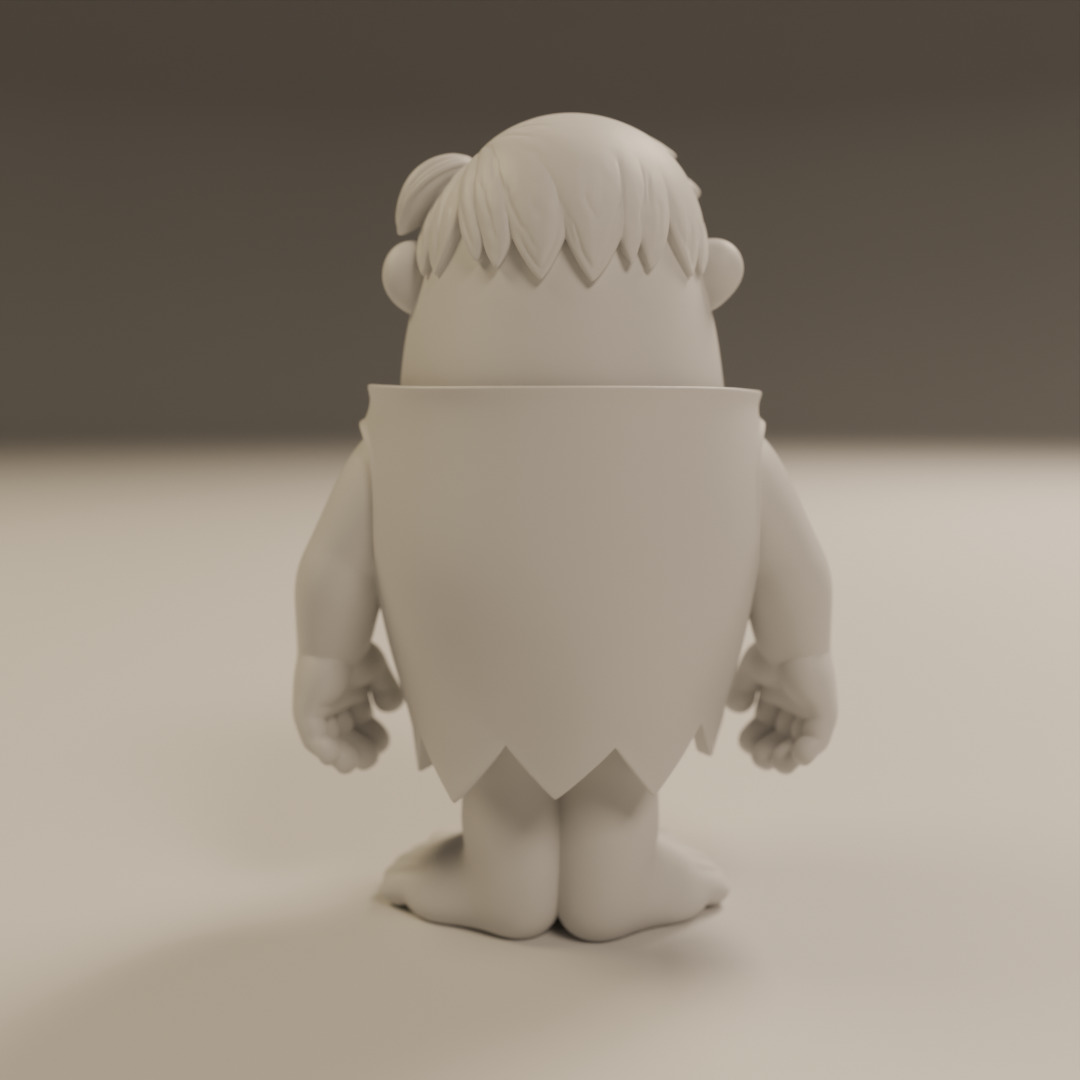Barney Rubble 3D print model_3