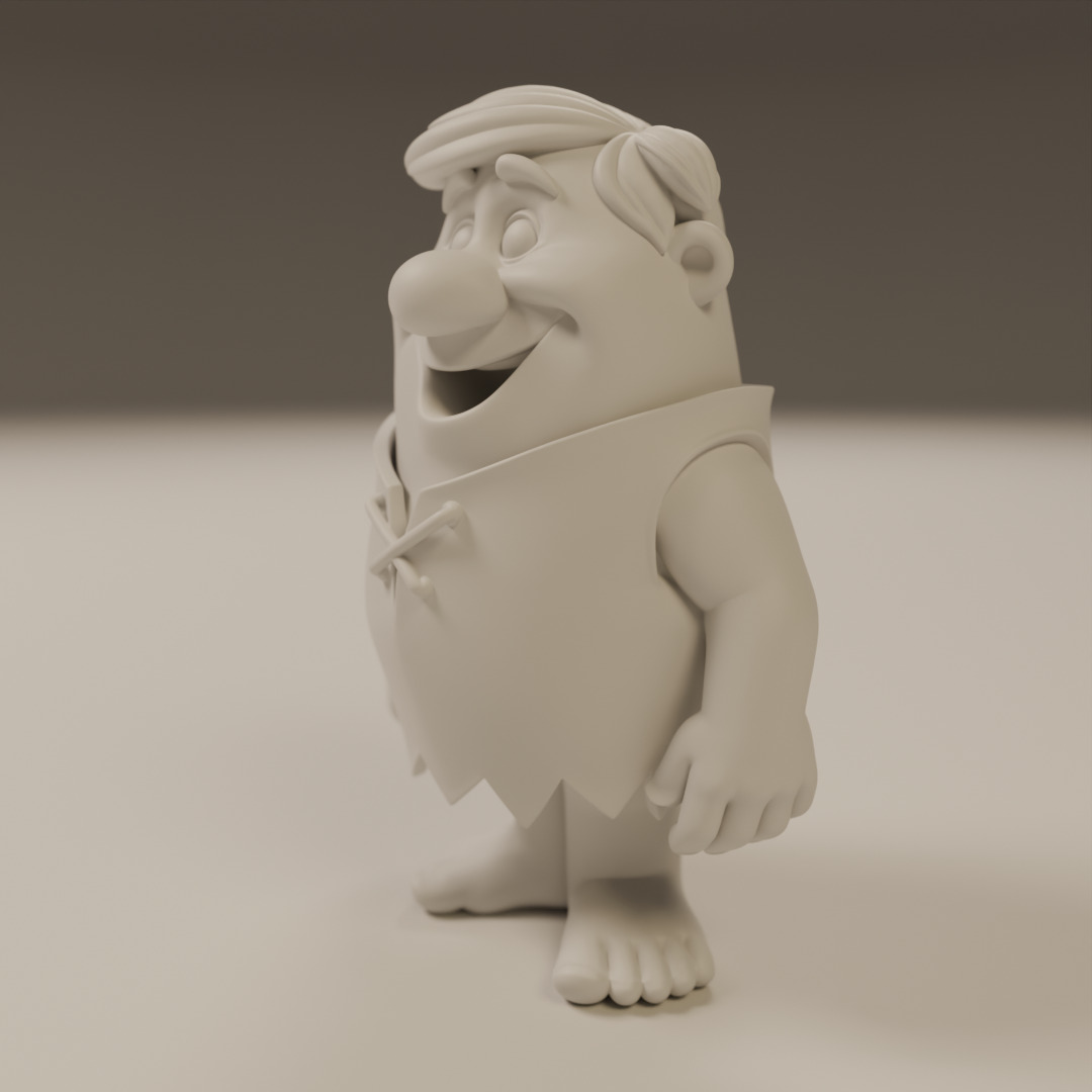 Barney Rubble 3D print model_5