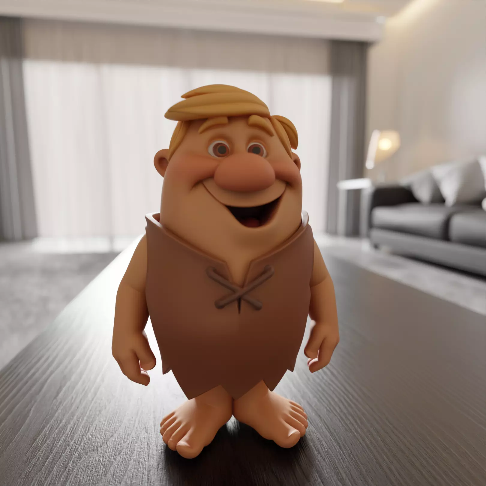 Barney Rubble 3D print model_0