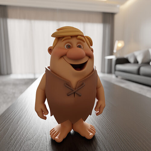 Barney Rubble 3D print model