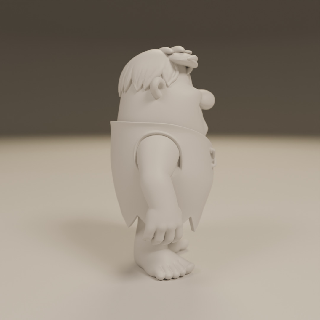 Barney Rubble 3D print model_1