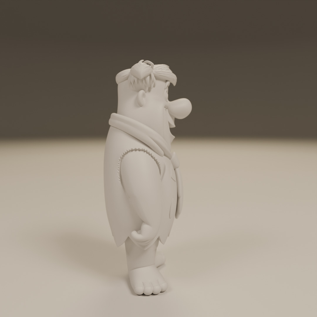 Fred Flintstone 3D print model_9