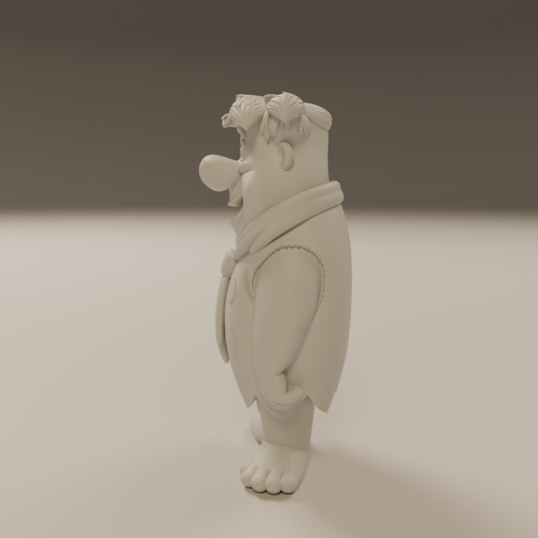 Fred Flintstone 3D print model_10