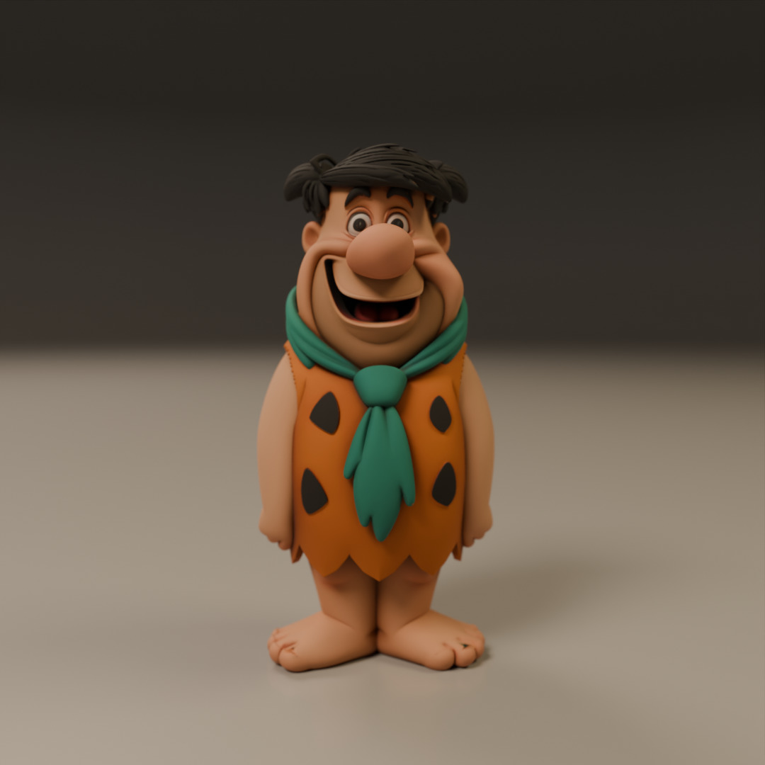Fred Flintstone 3D print model_8