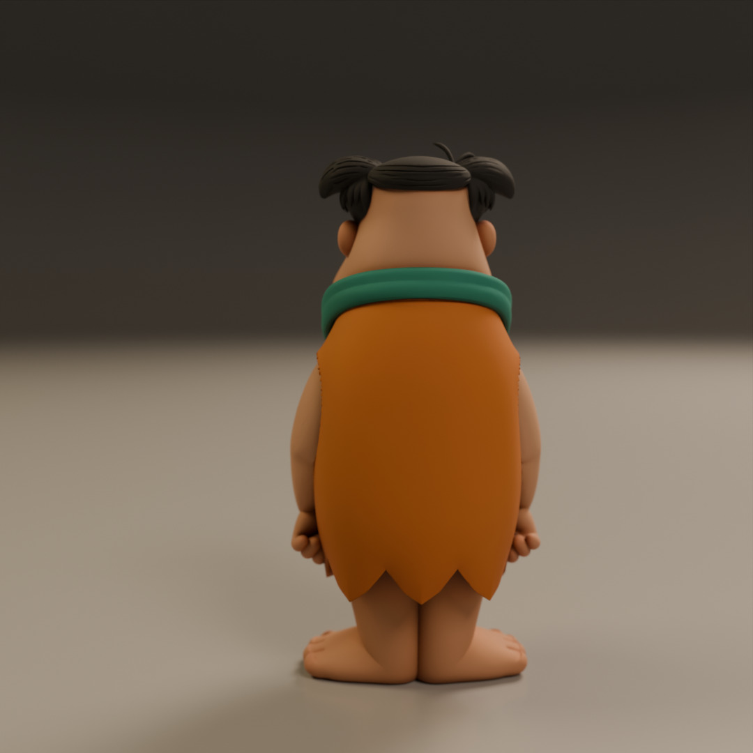 Fred Flintstone 3D print model_3