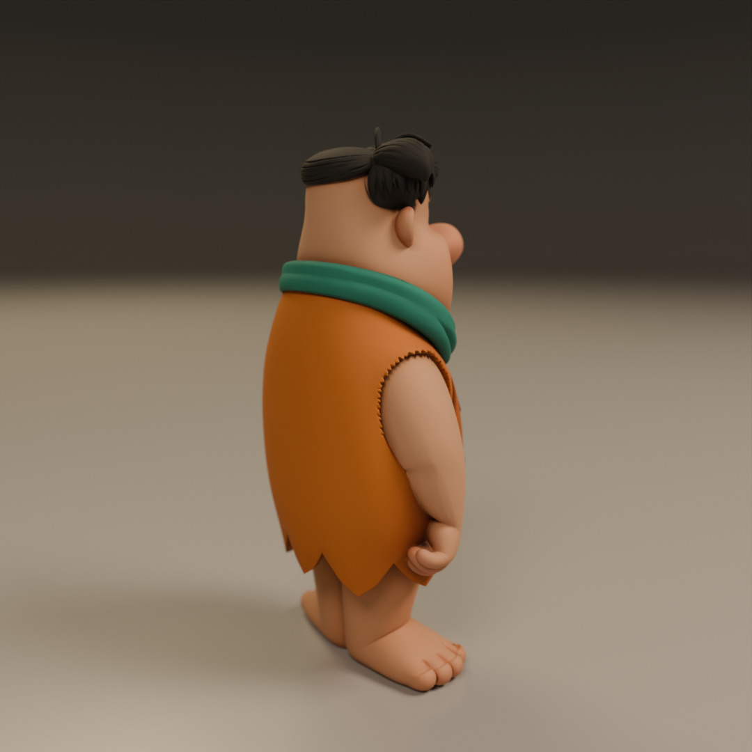 Fred Flintstone 3D print model_7