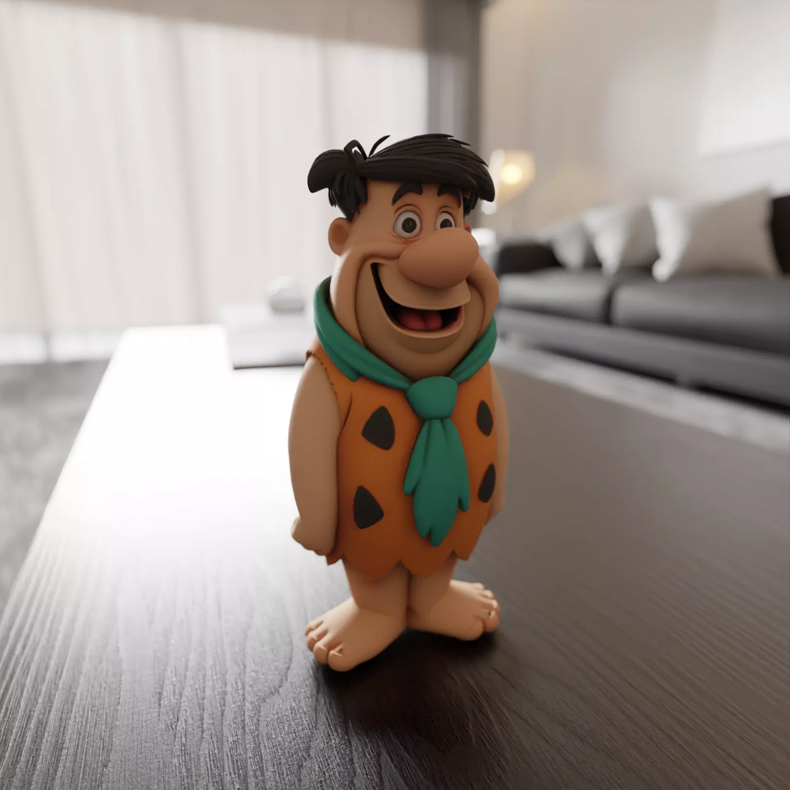 Fred Flintstone 3D print model_0