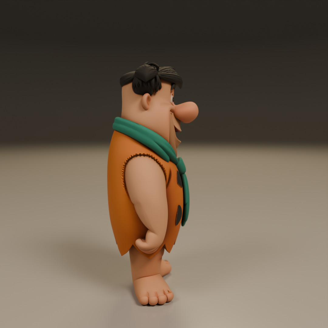 Fred Flintstone 3D print model_1