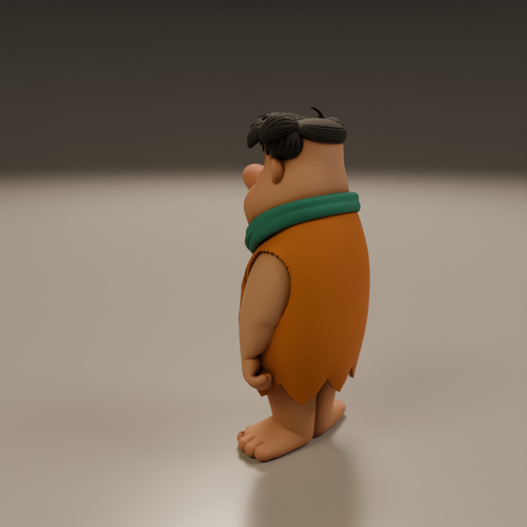 Fred Flintstone 3D print model_6