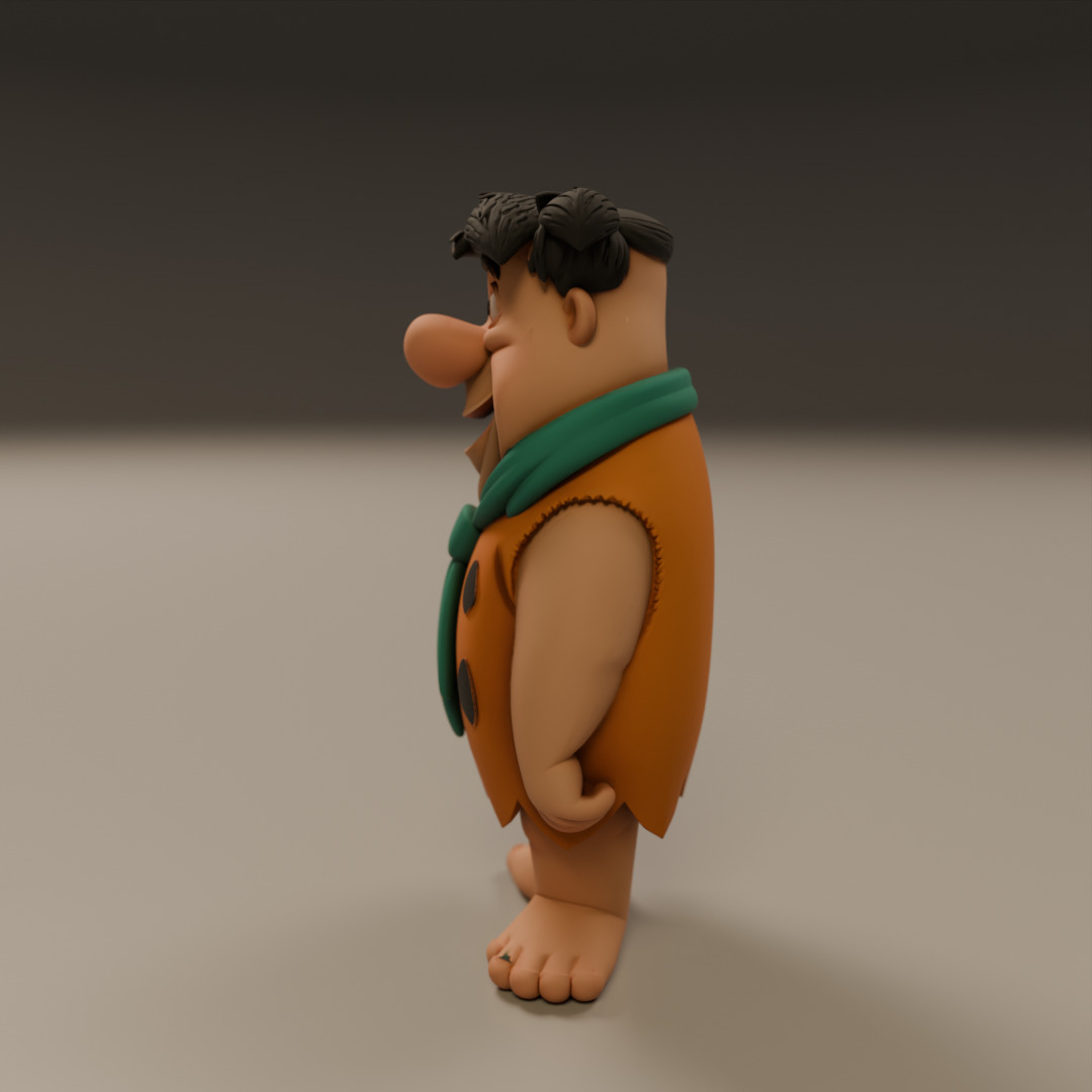 Fred Flintstone 3D print model_2