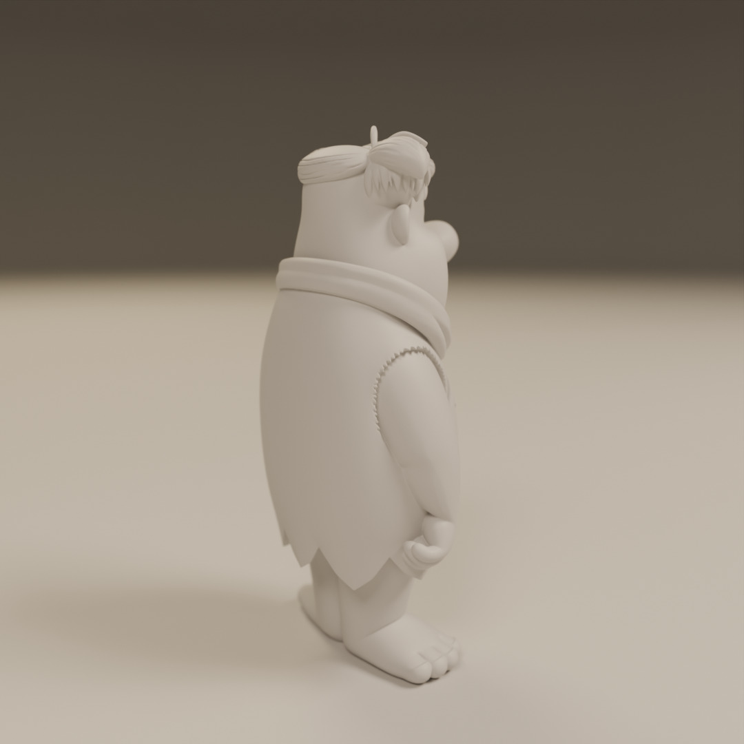 Fred Flintstone 3D print model_15