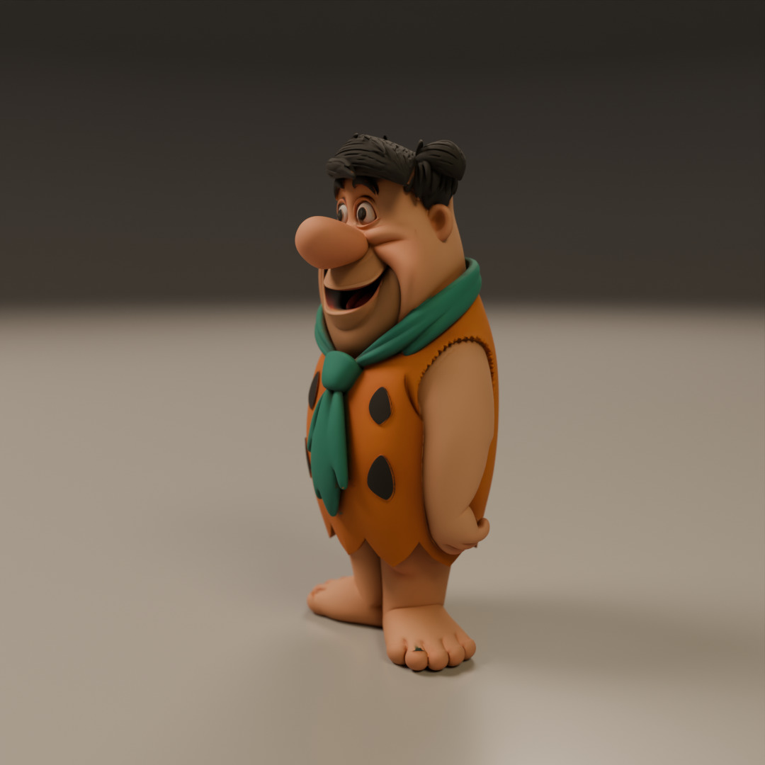 Fred Flintstone 3D print model_5