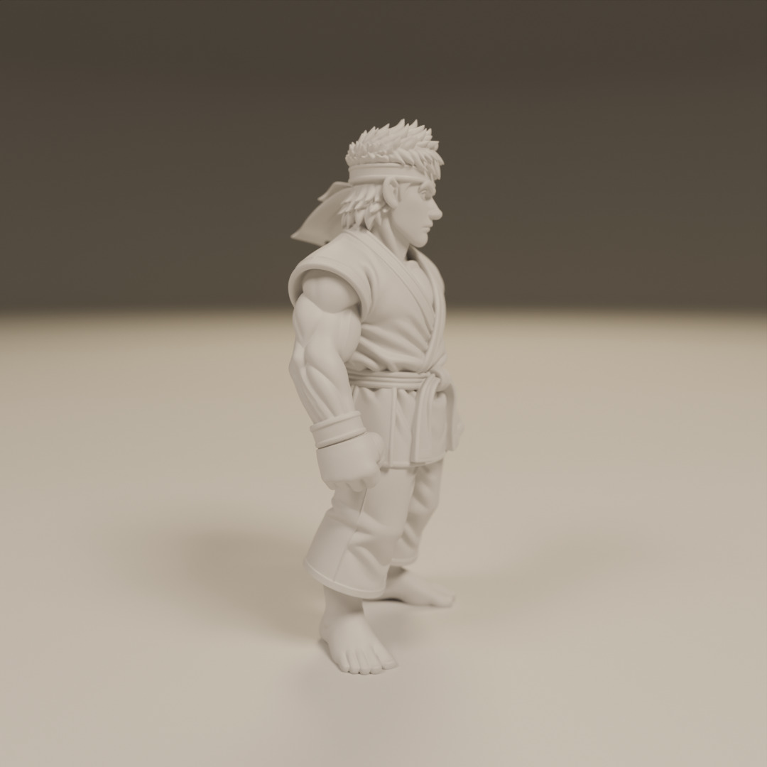 Riu - Street Fighter 3D print model_1