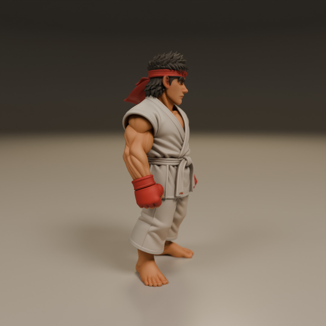 Riu - Street Fighter 3D print model_9
