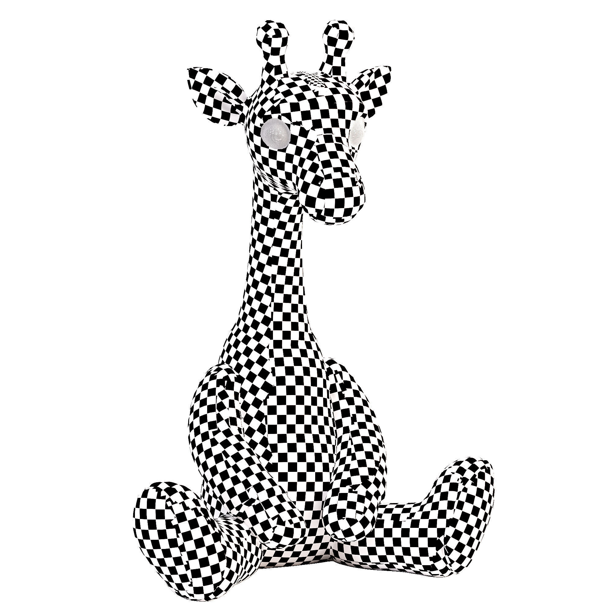  giraffe toy 3D model_2