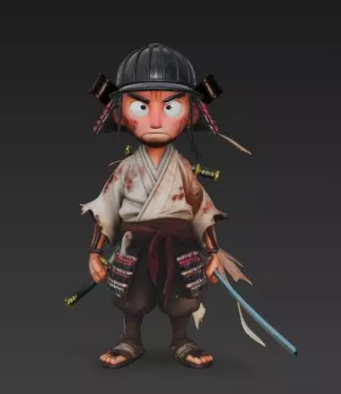 3D Samurai Character 1 3D model_0