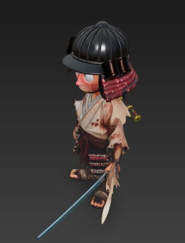 3D Samurai Character 1 3D model_1