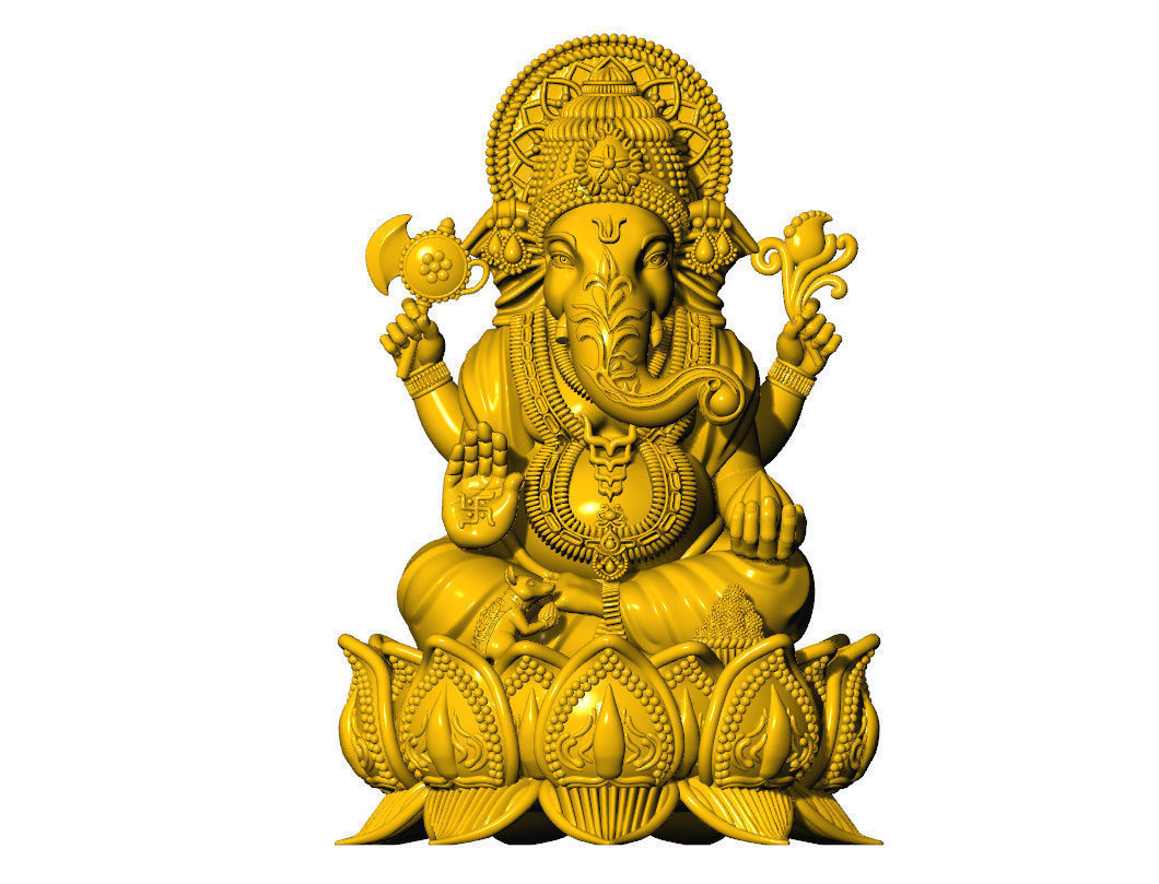 Ganpati 3D Idol New 3D print model_8