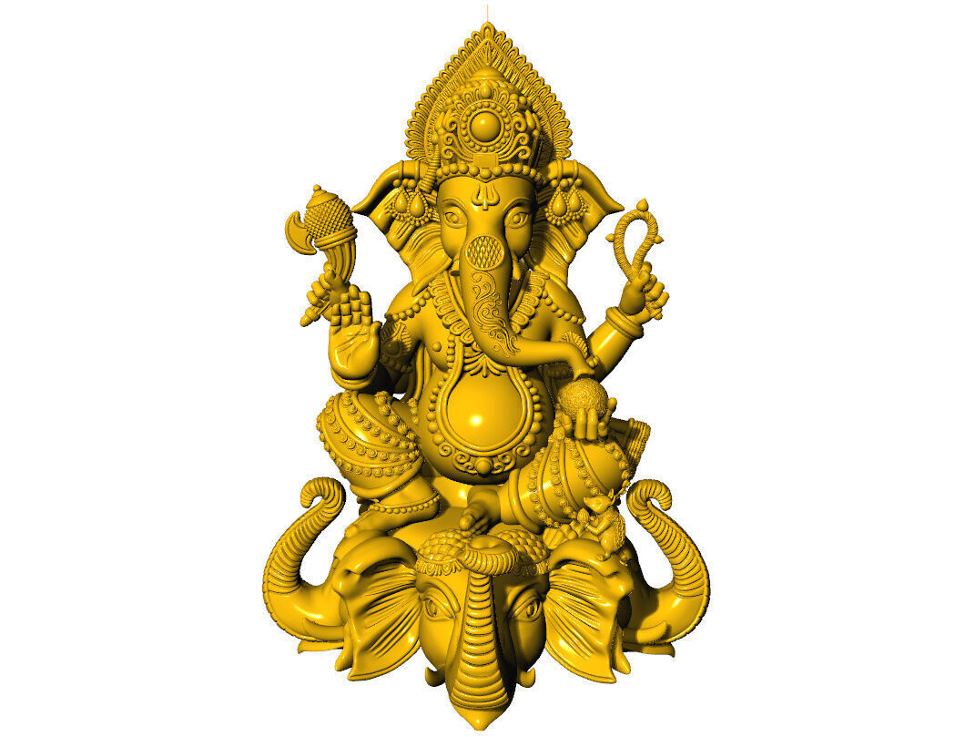 Ganpati 3D Idol New 3D print model_10