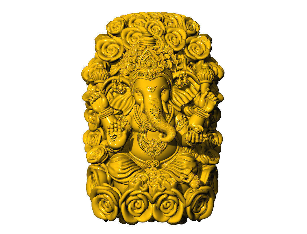 Ganpati 3D Idol New 3D print model_11