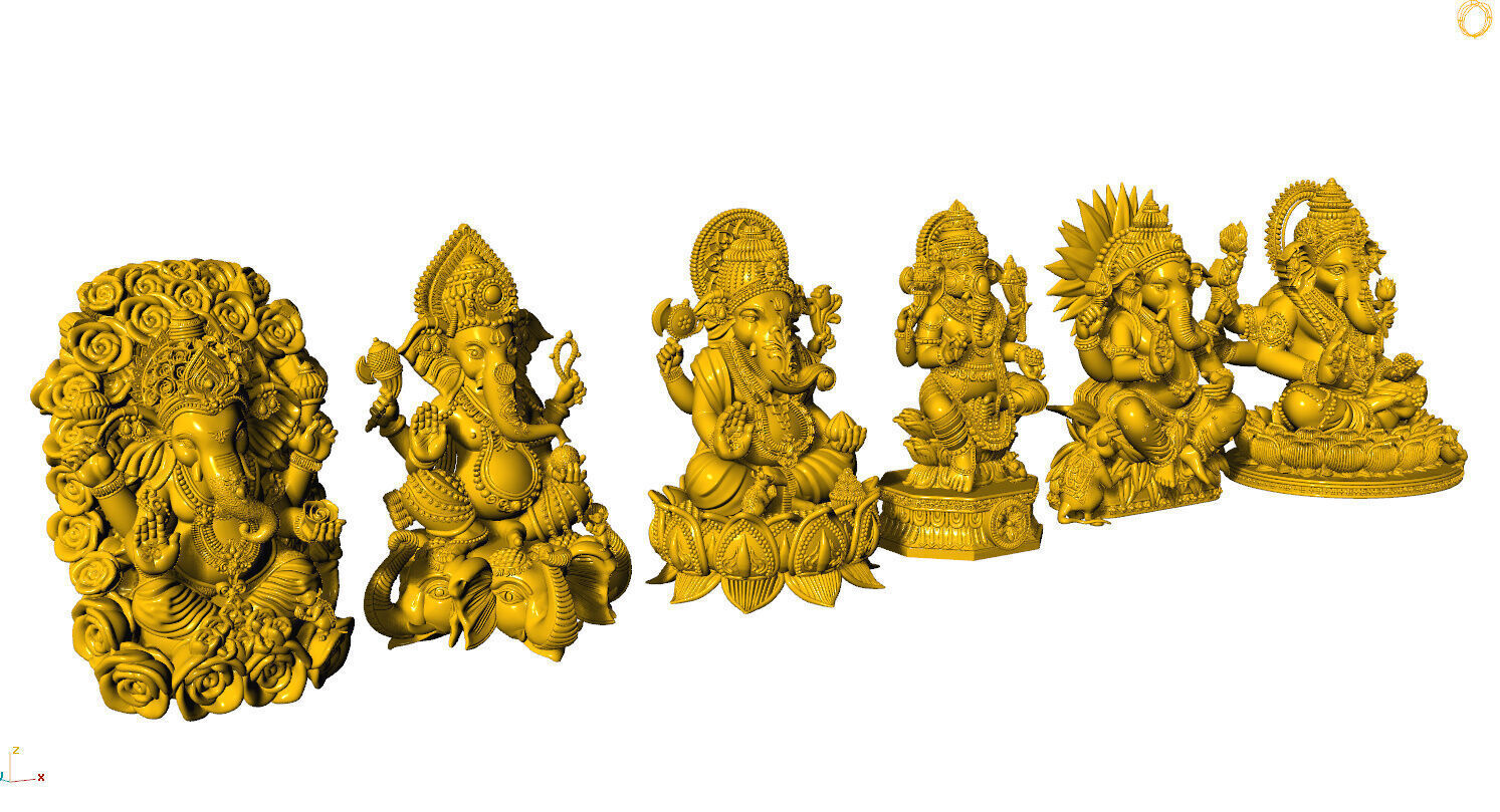 Ganpati 3D Idol New 3D print model_3