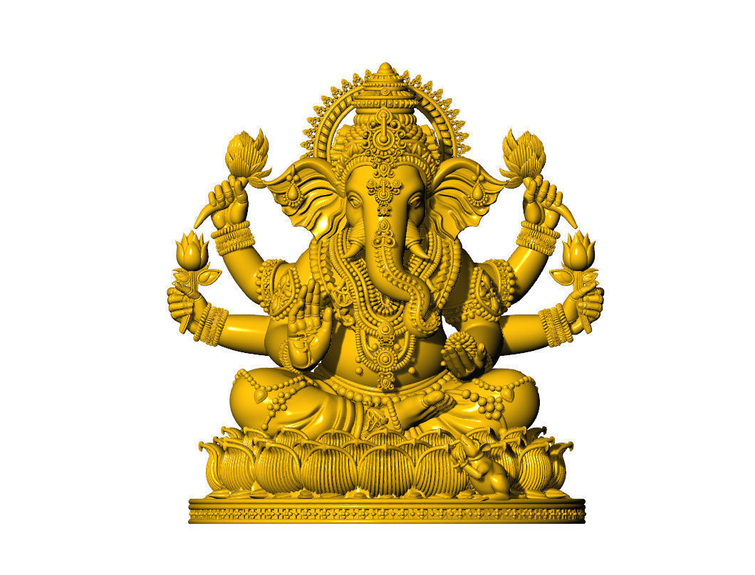 Ganpati 3D Idol New 3D print model_6