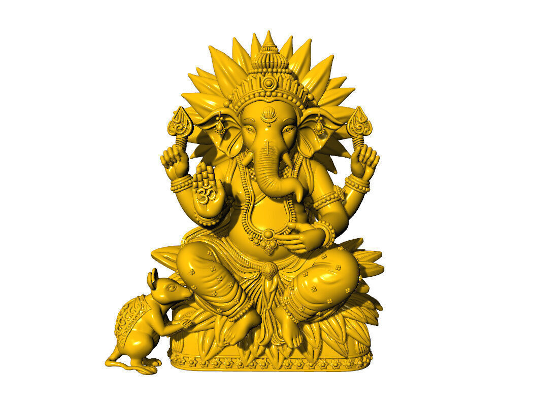 Ganpati 3D Idol New 3D print model_7