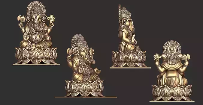 Ganpati Idol 3D
