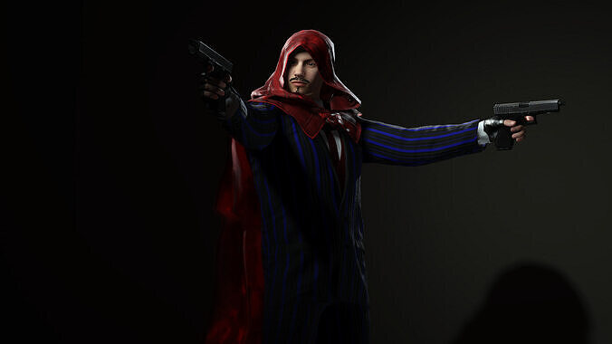 The Hood Low-poly 3D model