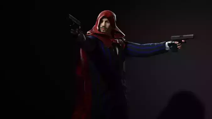 The Hood Low-poly 3D model