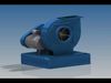 Industrial fan model kit  3D print model_1