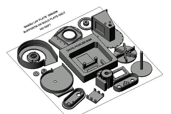 Industrial fan model kit  3D print model