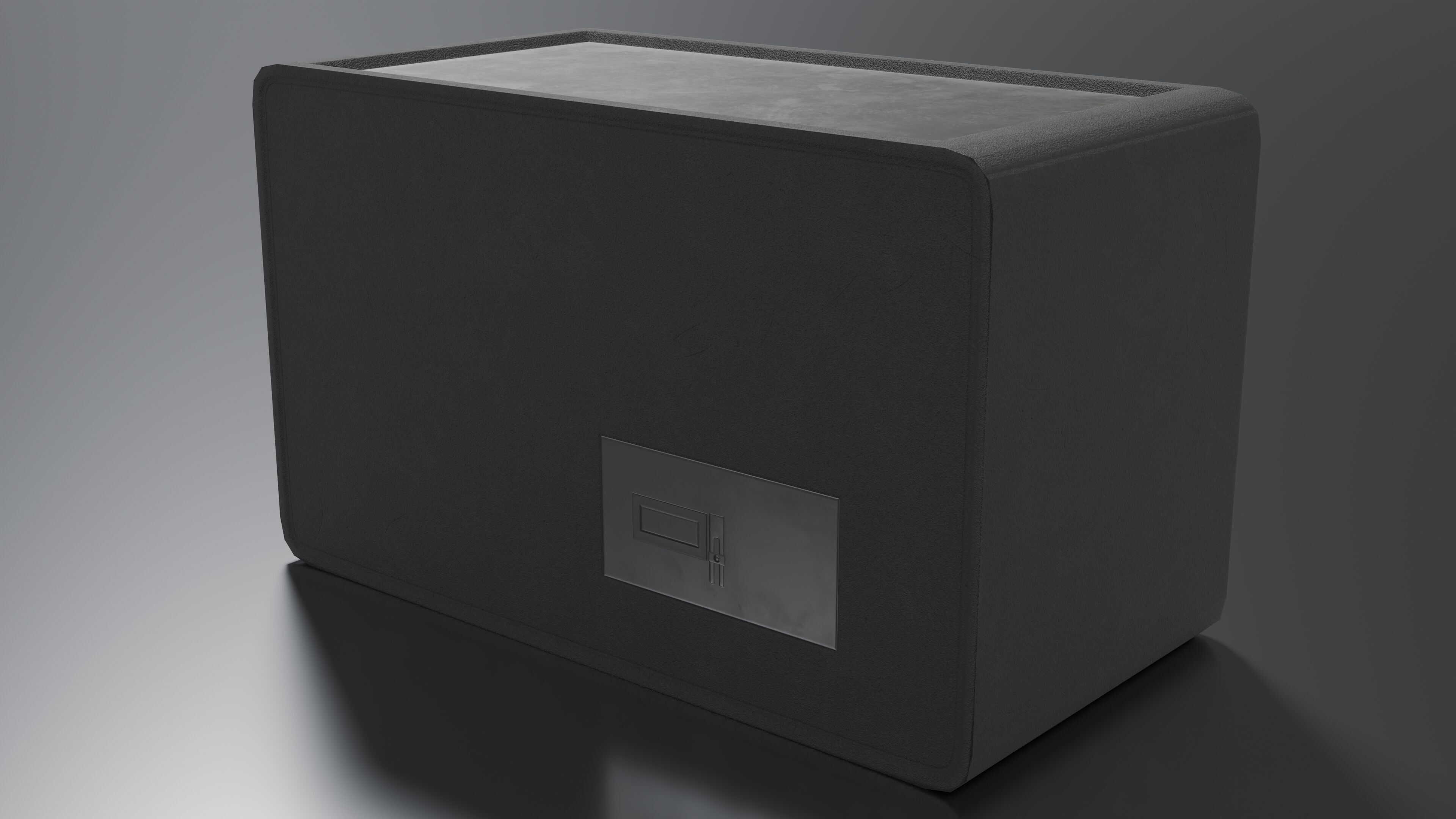 Old Radio Low-poly 3D model_4