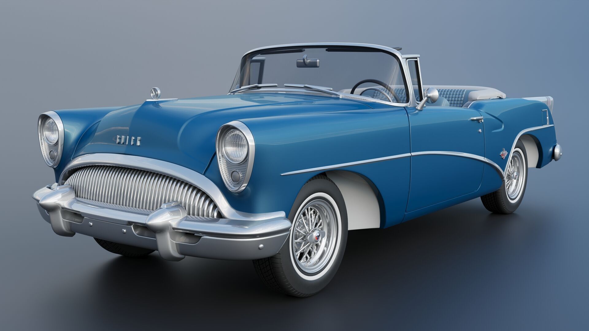 Buick Skylark 1954 3D print model_6