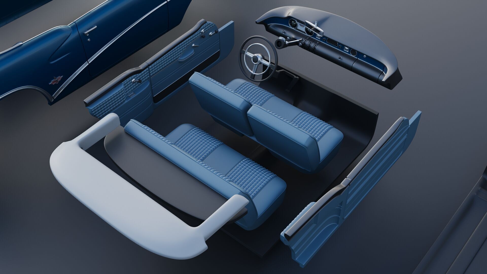 Buick Skylark 1954 3D print model_30