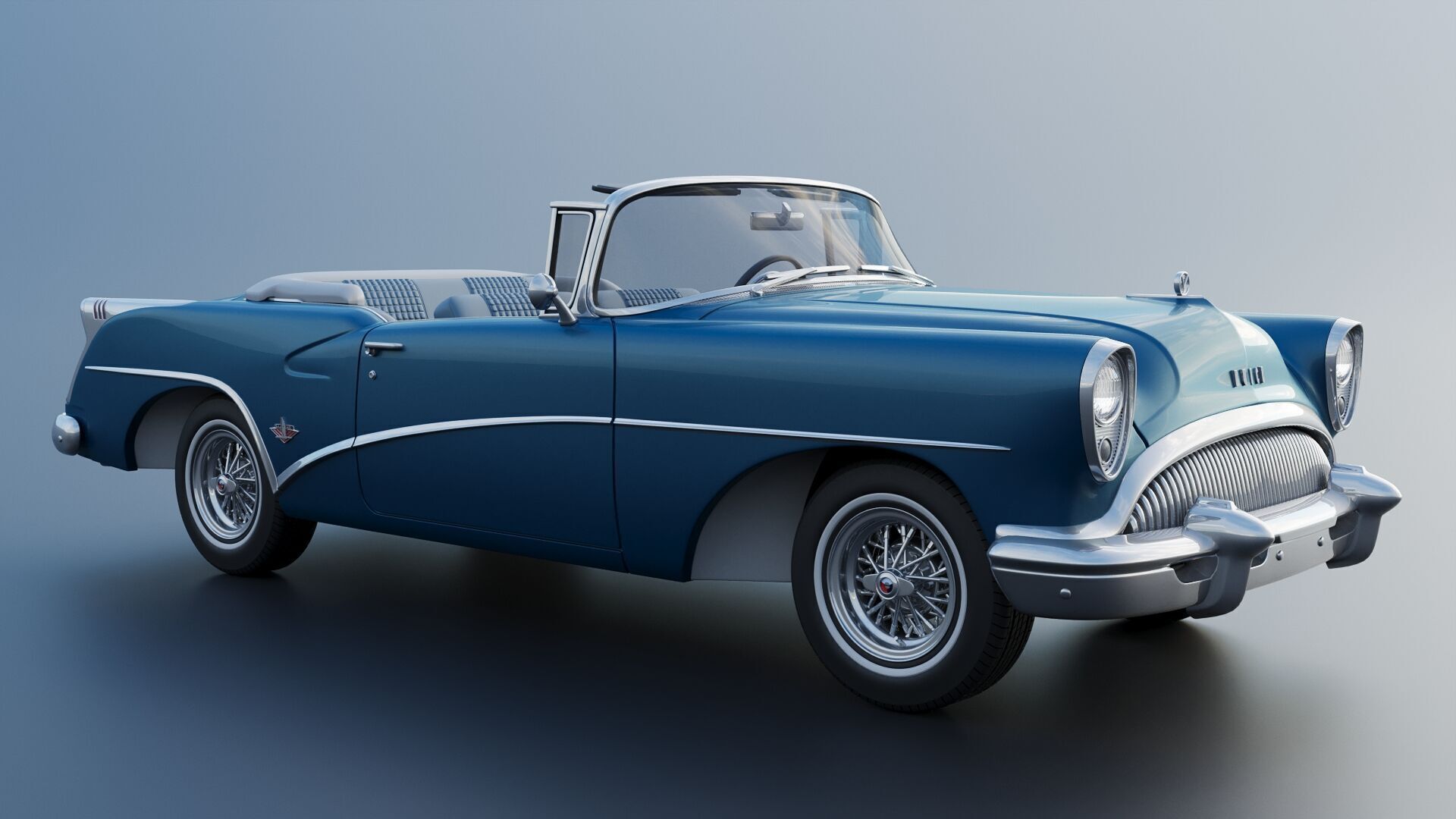 Buick Skylark 1954 3D print model_13