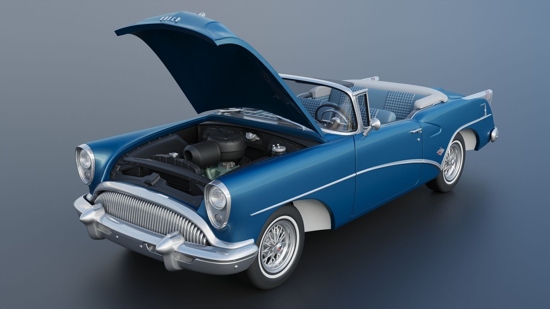 Buick Skylark 1954 3D print model_17