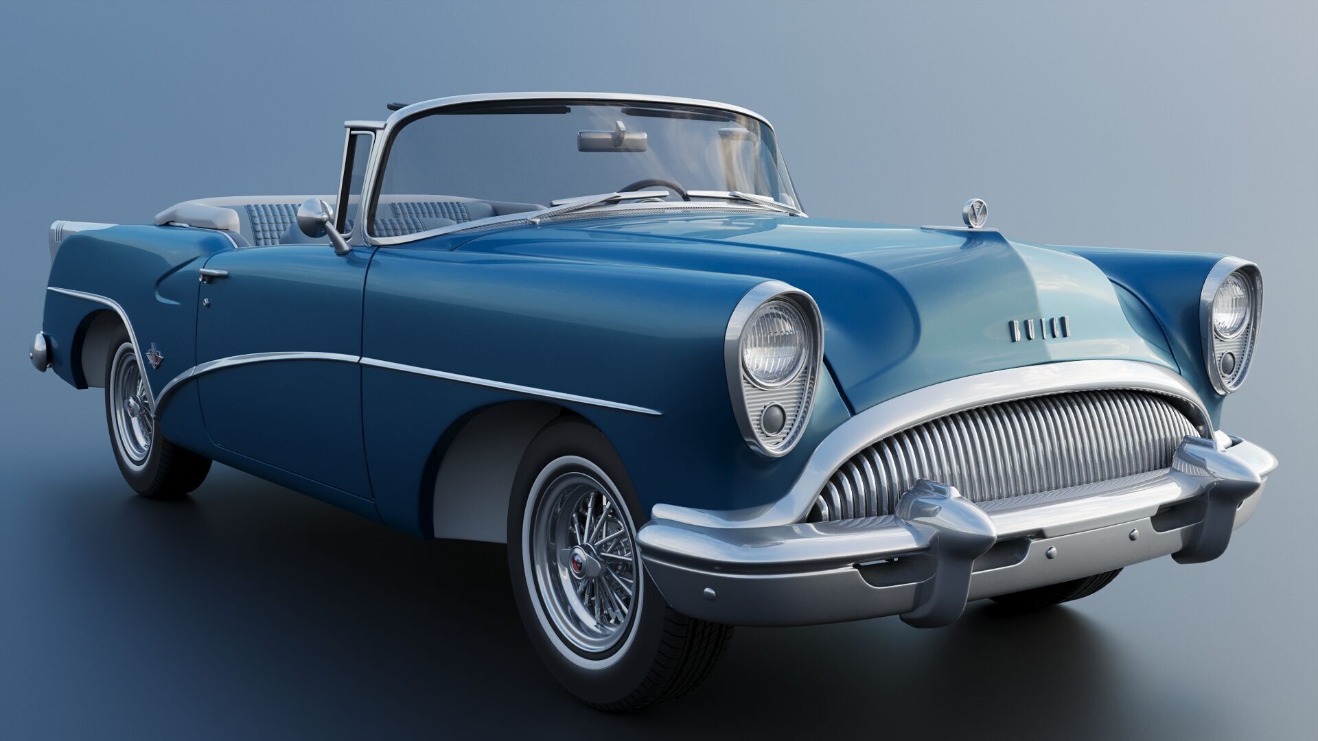 Buick Skylark 1954 3D print model_14