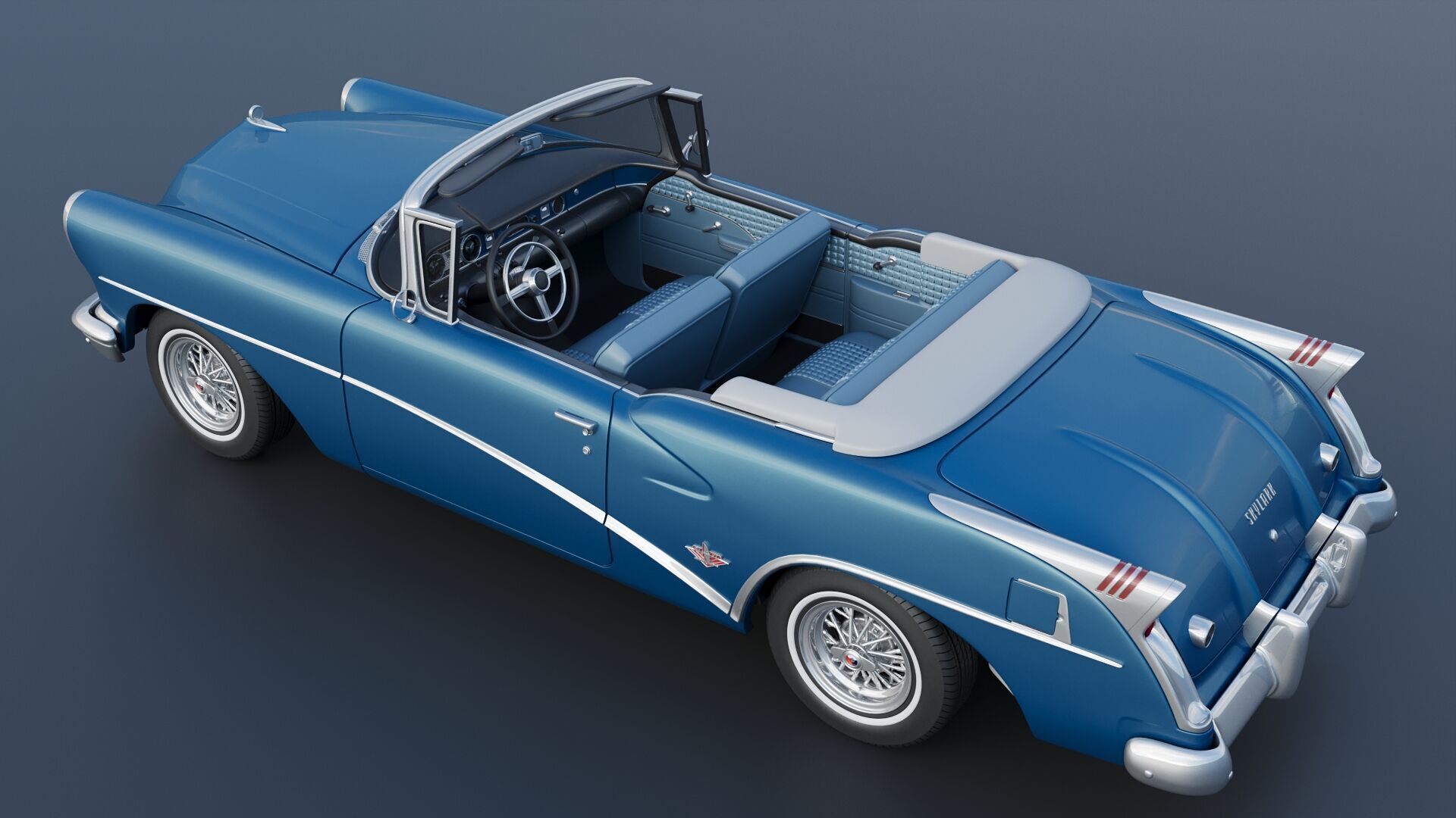 Buick Skylark 1954 3D print model_9