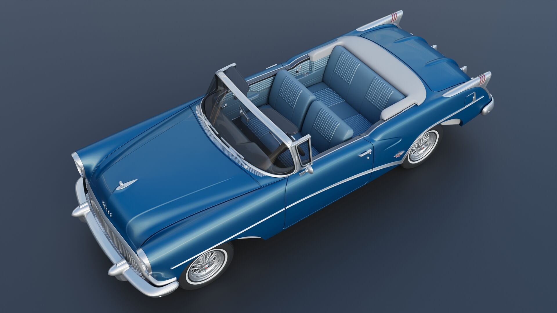 Buick Skylark 1954 3D print model_16