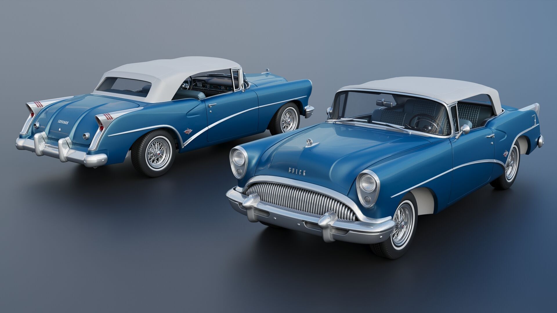 Buick Skylark 1954 3D print model_2