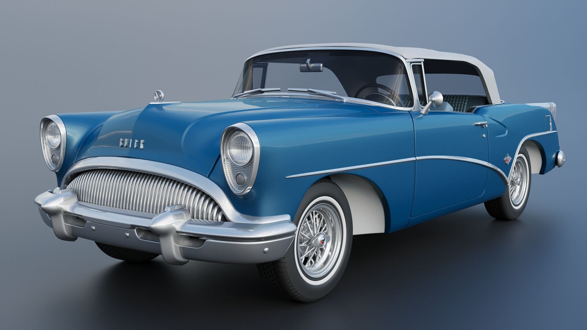 Buick Skylark 1954 3D print model_3