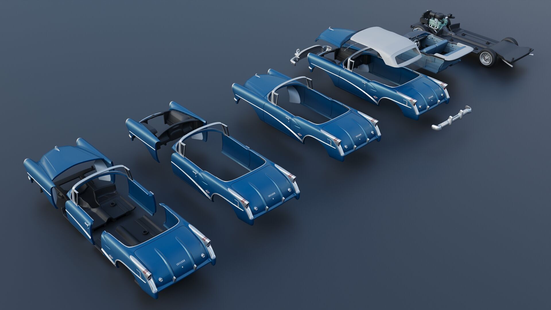 Buick Skylark 1954 3D print model_23