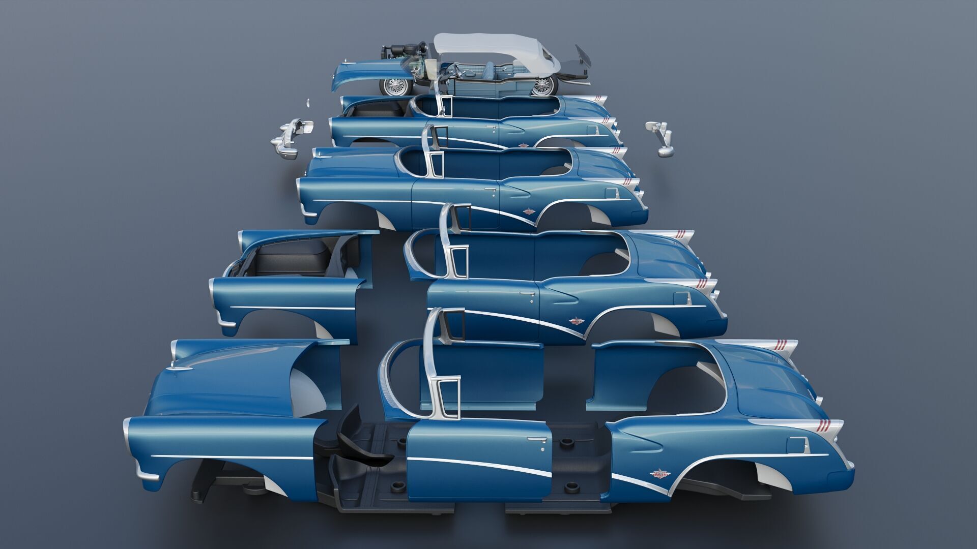 Buick Skylark 1954 3D print model_22