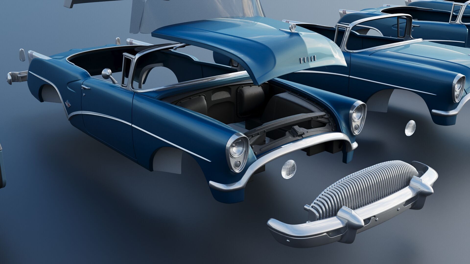 Buick Skylark 1954 3D print model_26
