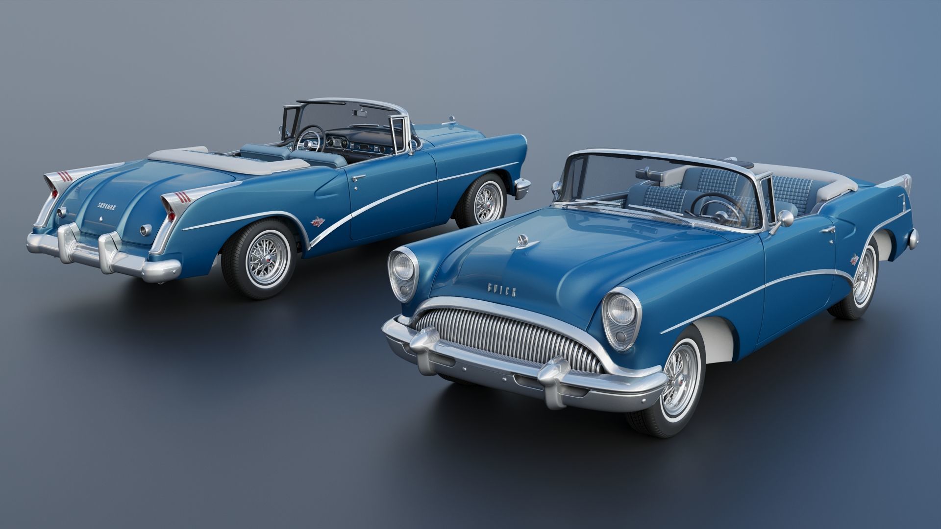 Buick Skylark 1954 3D print model_1