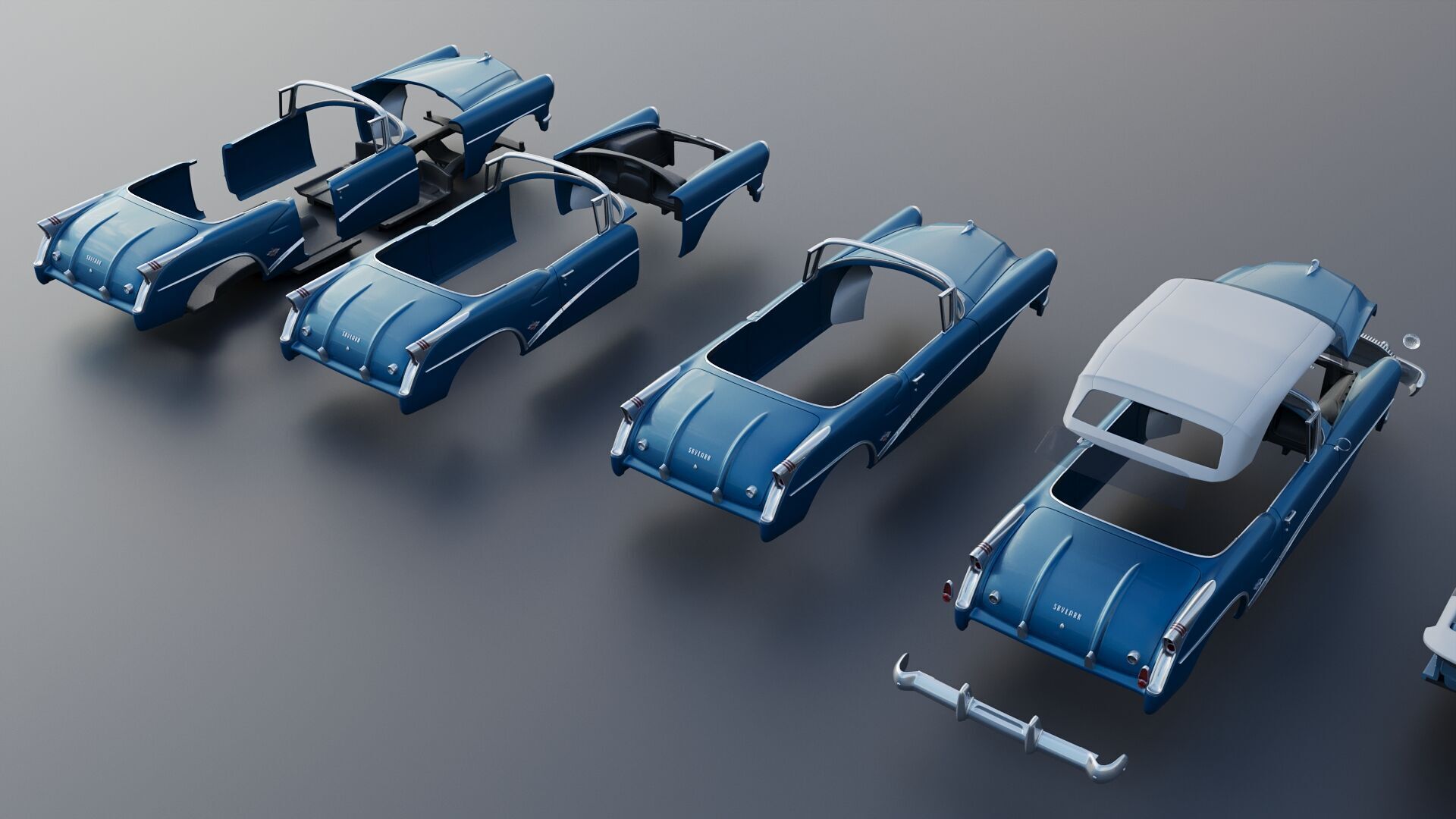 Buick Skylark 1954 3D print model_25