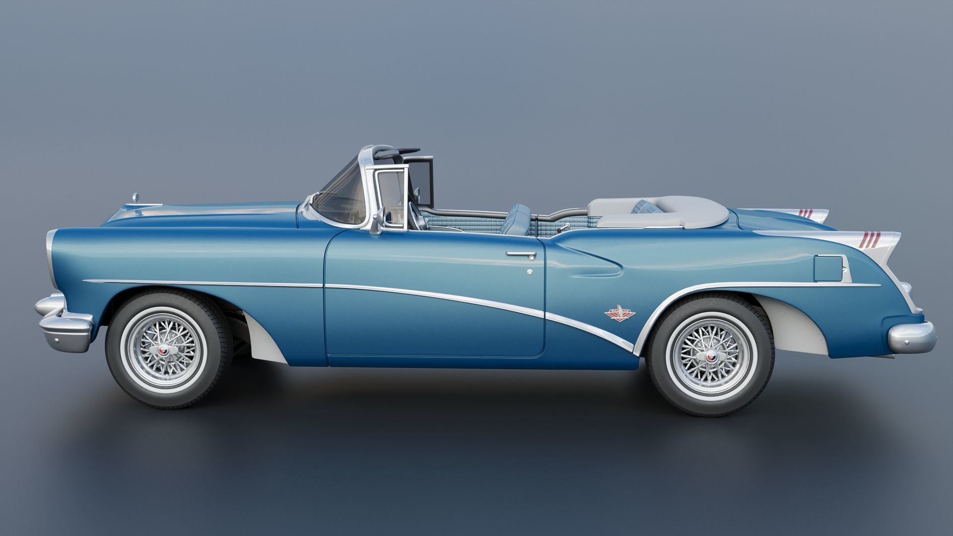 Buick Skylark 1954 3D print model_7