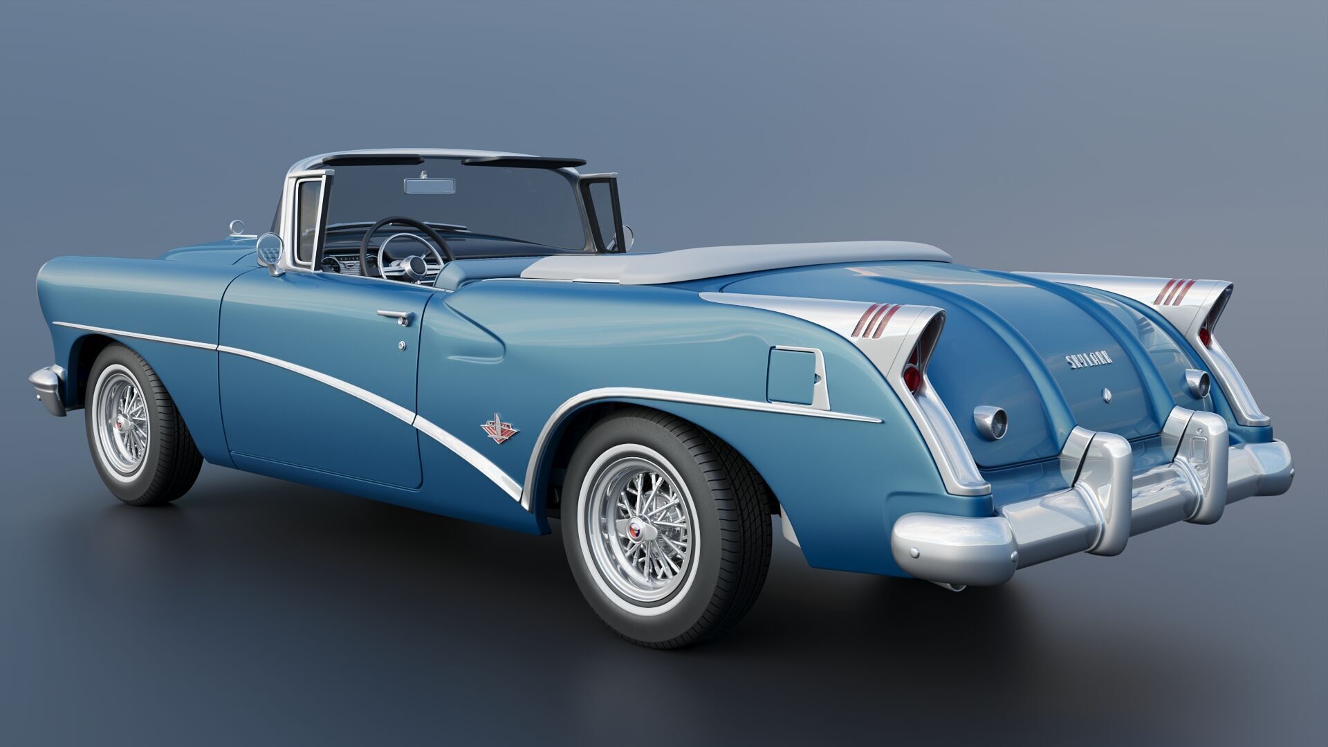 Buick Skylark 1954 3D print model_8