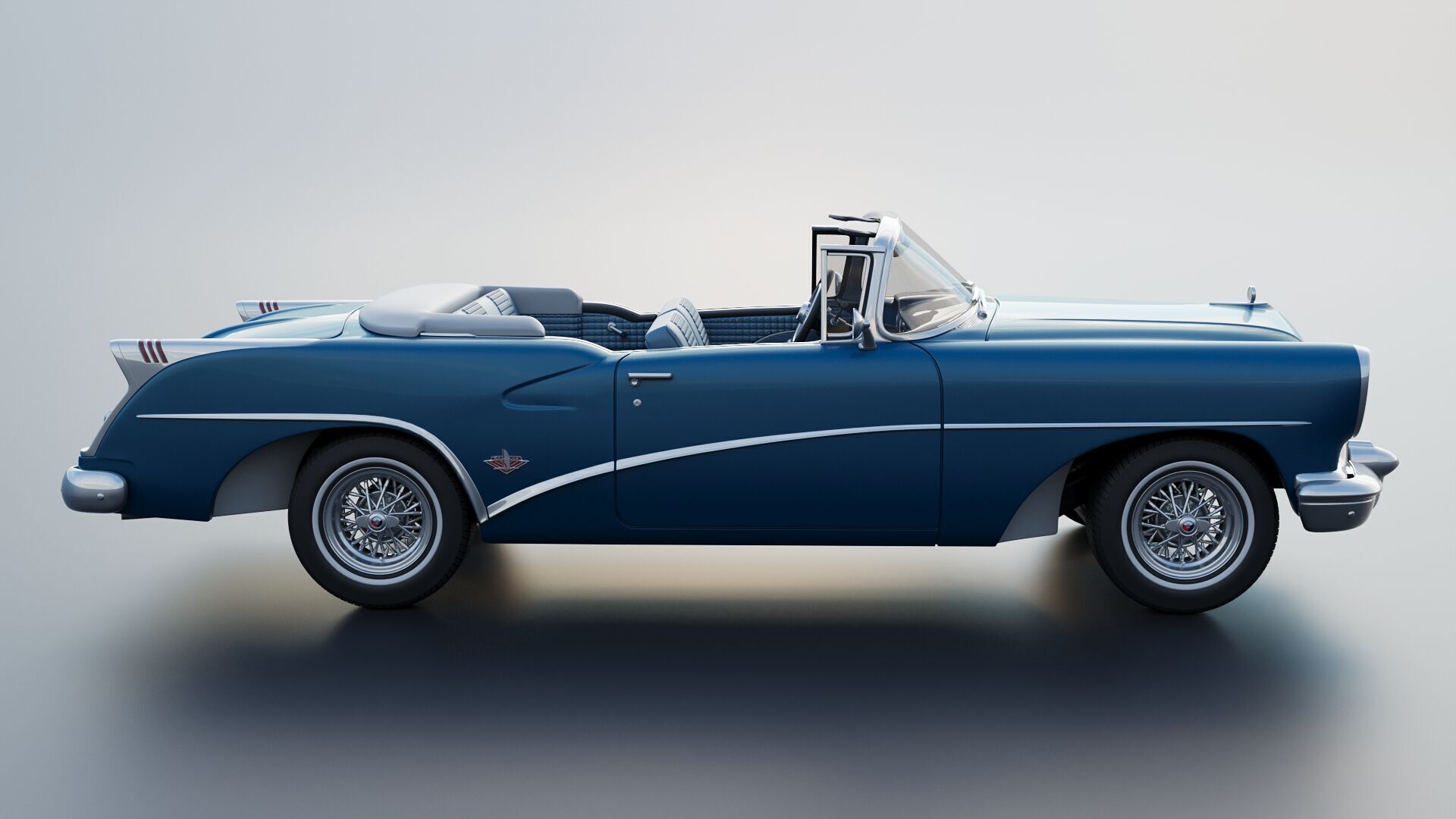 Buick Skylark 1954 3D print model_12